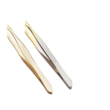 Прямая поставка от производителя косметический инструмент из нержавеющей стали для бровей пинцеты для накладных ресниц плоская головка острый носок 9 см OEM C