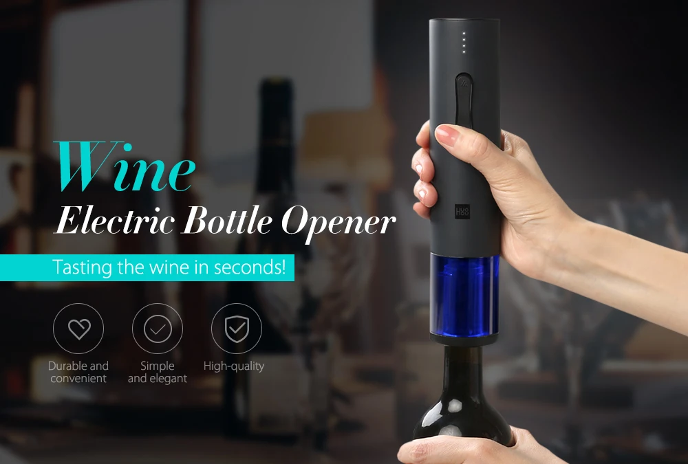 Xiaomi открывалка для бутылок Huohou автоматический набор для бутылок вина Электрический штопор с фольга резак барные инструменты открывающаяся бутылка дропшиппинг