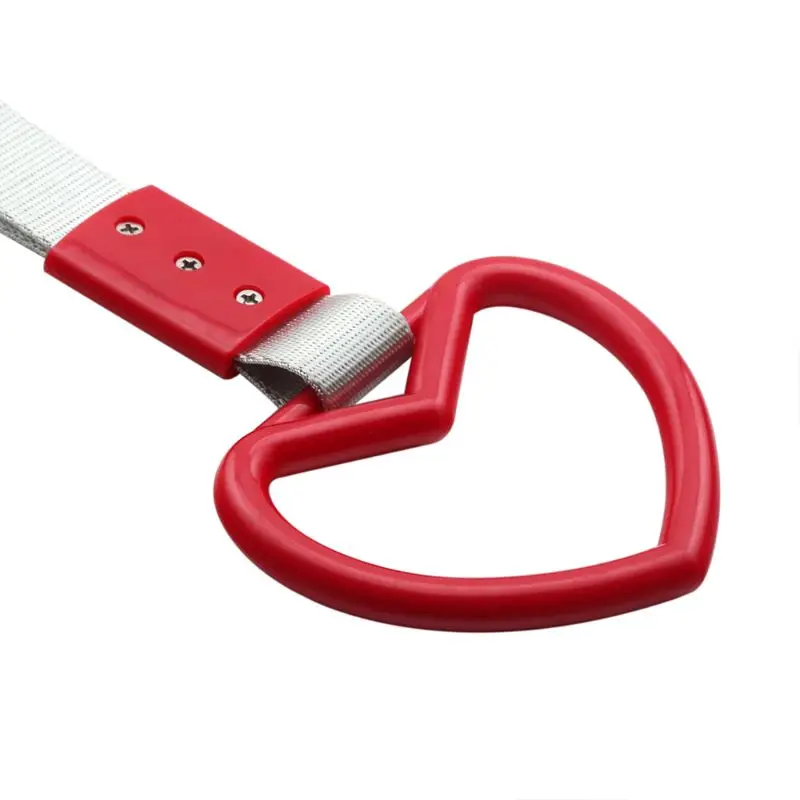 Car Charm Strap Auto Accessories Tsurikawa Ring Heart JDM Train Bus Handle Hand Strap Drift Charm Strap Drift PVC Plastic 6 color