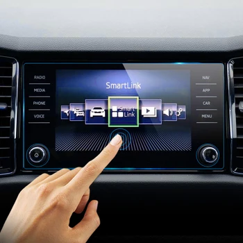 

For Skoda Kodiaq Karoq 2017 2018 2019 2020 Tempered Glass Car GPS Navigation Screen Protector LCD Touch Display Film Protective