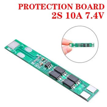 

1pc 2S 10A 7.4V BMS Protection Board Overcharge Protection For 18650 Lithium Li-ion Battery Electronic Cell Module