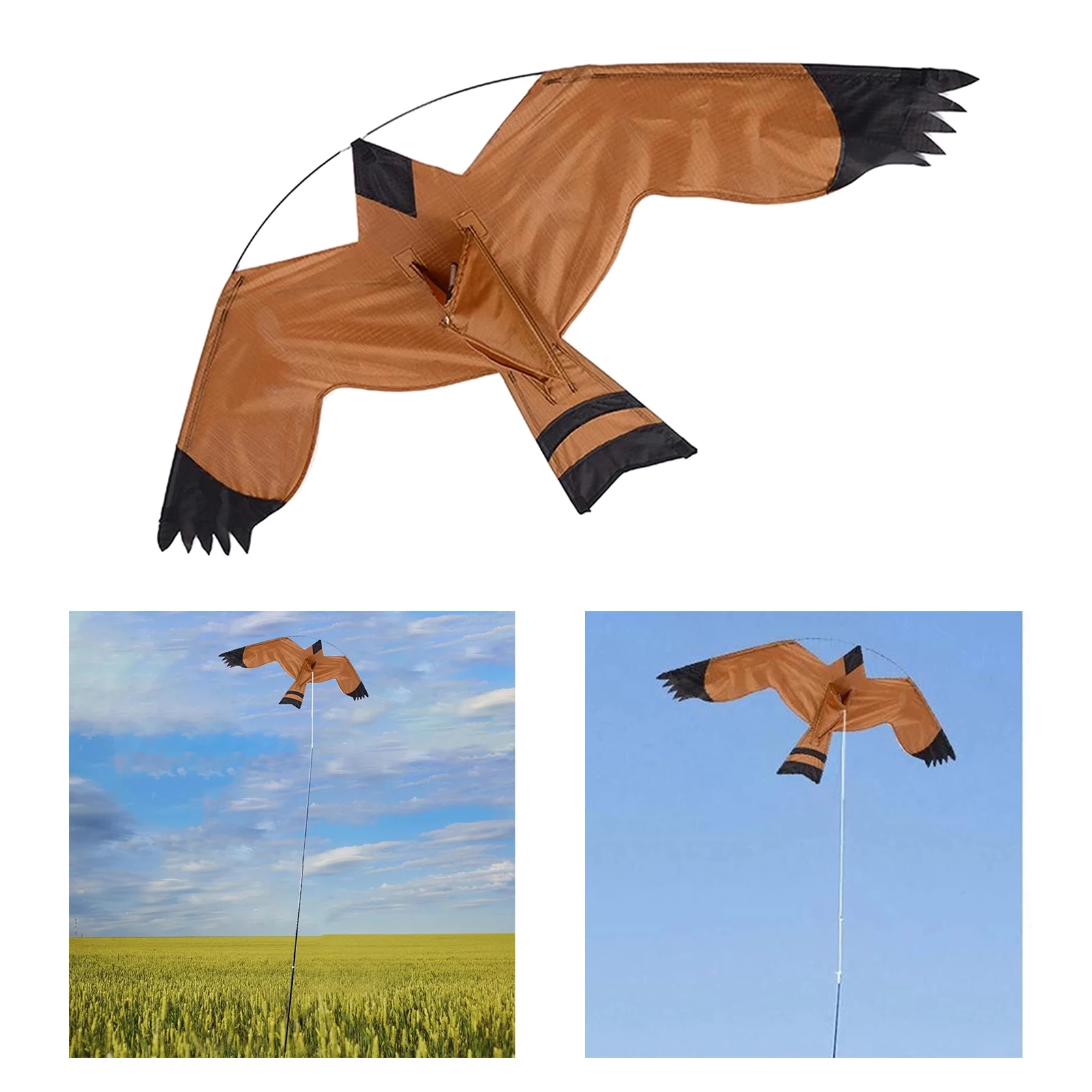 Lifelike Bird Repellent Eagle Flying Kite Scarer Pigeon Insect Pest