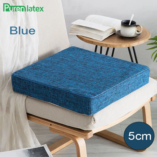 PurenLatex 40*40/ 45*45 Sponge Seat Cushion Pad Chair Hips Orthopaedic Pillow Seat Foam Mats Coccyx Protect Release Pain 