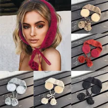 Наушники 2 в 1 шарф зимние наушники аксессуары Осенние теплые плюшевые наушники милые INS модные orejeras de invierno nauszniki