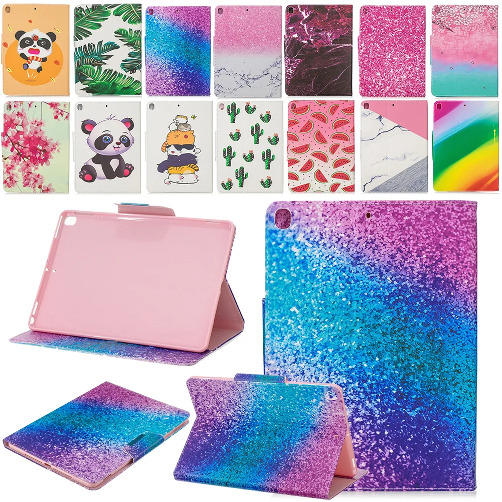 

Tabelt Cover For iPad 7th Gen 2019 Print PU Leather Stand Cover For iPad 10.2 inch 2019 A2197 A2200 A2198 Shockproof Smart Case