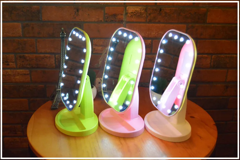 Led люминесцентная Красота Макияж jingyi тип Зеркало со светом сенсорный выключатель квадратный для туалета стекло Прямая с фабрики