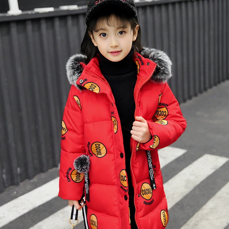 

Girl Winter Jacket Children's Thicken Jacket Kids Cotton-padded Clothes Winter Jacket Girl Park Warm Winter Hoodie Coat Girls