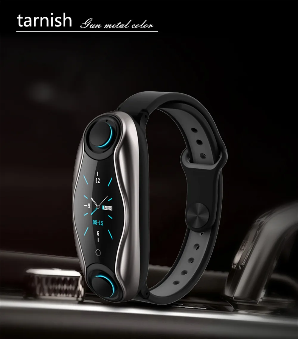 T90 фитнес-браслет Bluetooth 5,0 с беспроводными наушниками IP67 водонепроницаемые Смарт-часы для телефона Android IOS Wome мужской смарт-браслет