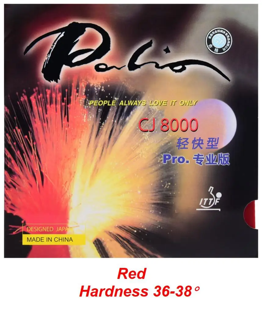 Palio Pro Cj8000 Pips-in настольный теннис пинг-понг резина с голубой губкой - Цвет: red