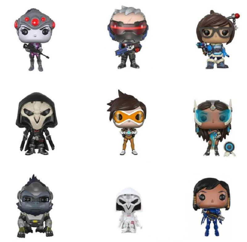 Поп Фараон Widowmaker солдат над часами ПВХ фигурка игрушка Symmetra lucio Mccree Genji | Отзывы и видеообзор