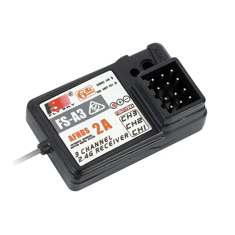 

FlySky FS-A3 2.4GHz 3CH Receiver Suit for GT2E GT2G transmitter.