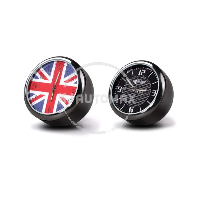 KJAUTOMAX для Mini Cooper R50 R53 R54 R55 R56 R60 F54 F55 F56 электронные часы Юнион Джек мини Логотип Автомобильные аксессуары из металла