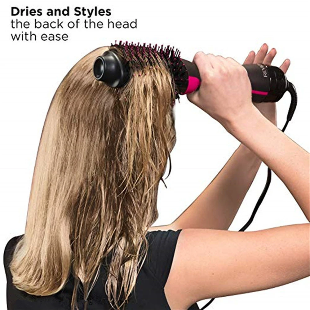 Один шаг фен для волос Volumizer Электрический Выпрямитель для волос с горячим воздухом бигуди щетка для укладки салонный генератор отрицательных ионов плойка