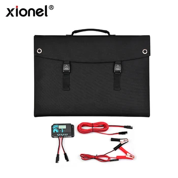 

Xionel 120W Foldable Solar Panel Charger with 20A LCD Charger Controller for Portable Generator Laptop