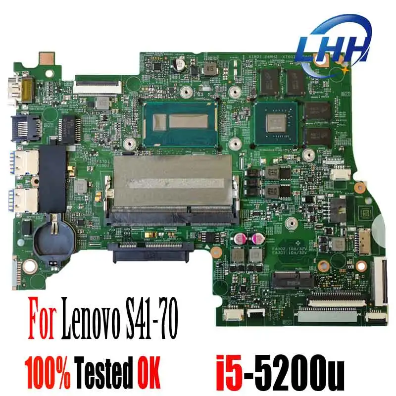 For lenovo notebook S41-70 U41-70 Motherboard/Mainboard 14217-1M LT41 MB With cpu i3-5005U I5-5200U 920M 2G 100% tested 