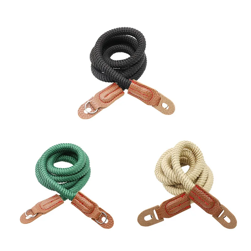 Woven-Cotton-Leather-Rope-Shoulder-Neck-Belt-Strap-for-Leica-M-Canon ...
