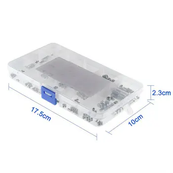 

245pcs/Set Stainless Steel Hex Wrench Socket Screw Cup Point Assortment M3-M8 Durable And Practical