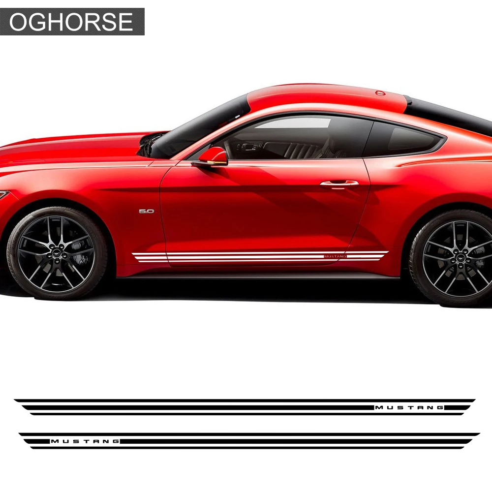 2 Pieces Rally Kit Racing Stripes Vinyl Decal Graphic Body Logo Door Side Skirt Stickers for Ford Mustang 2015-2017 Accessories
2 Pieces Rally Kit Racing Stripes Vinyl Decal Graphic Body Logo Door Side Skirt Stickers for Ford Mustang 2015-2017 Accessories