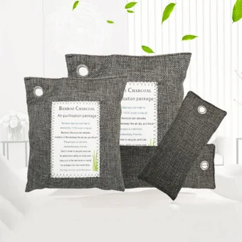 

Air Purifying Bags Nature Fresh Charcoal Bamboo Air Purifying Bag Mold Odor Purifier Bamboo Charcoal+non-woven Fabric new