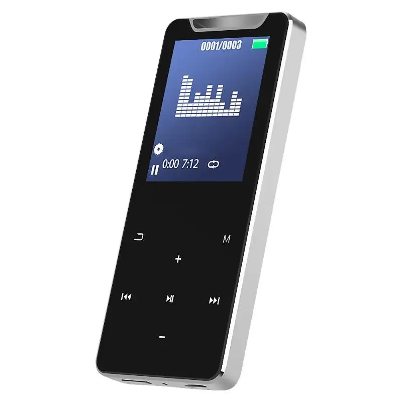 MP4-плеер Bluetooth 1,77 дюймов TFT цветной экран Высококачественный портативный тонкий сенсорный ключ Walkman Поддержка TF карты