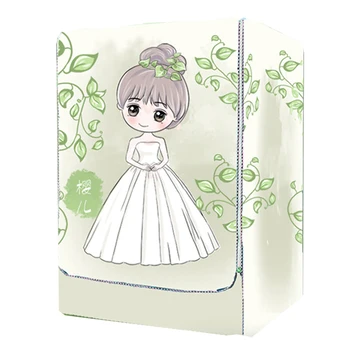 

Cute Bride Platen Washing Machine Cover Oxford Cloth Waterproof Prevent Bask Dryer Protective Case