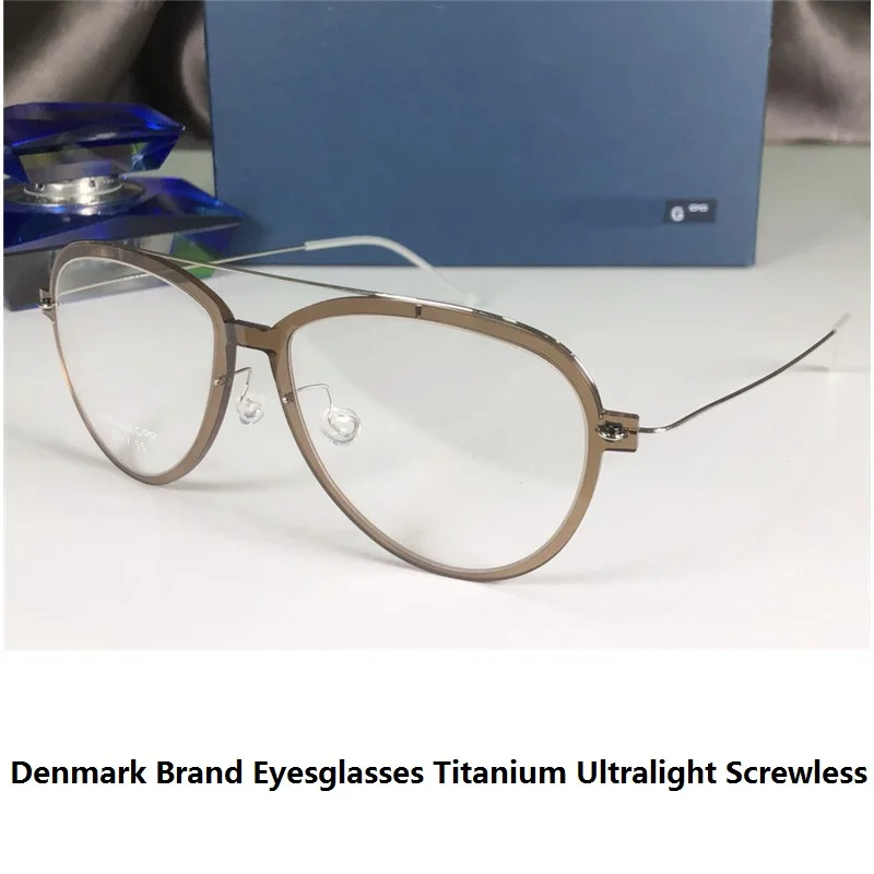 Denmark Brand Eyesglasses Titanium Glasses Frame Ultralight Anti Blue