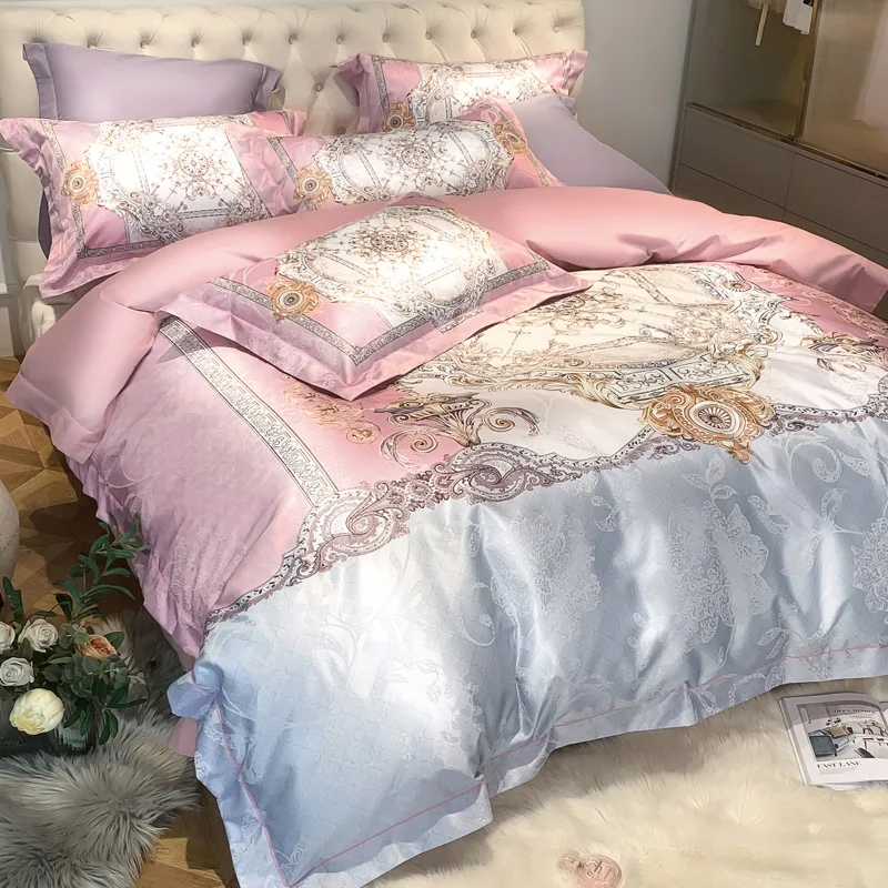 

Midun 100% Long-Staple Cotton European and American style Bedding Duvet Cover Set Printing Bedding set Queen King size