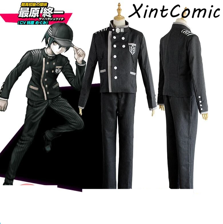 Новый костюм для косплея Danganronpa V3 Saihara Shuichi аниме-игра школьная форма пиджак брюки
