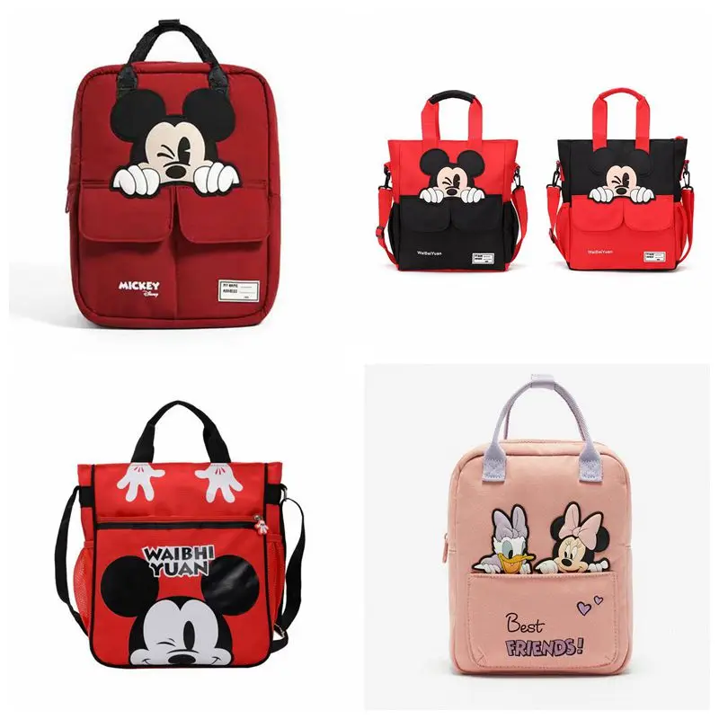 Детская сумка Disney с Минни Маус детский рюкзак мультяшным рисунком школьный ранец