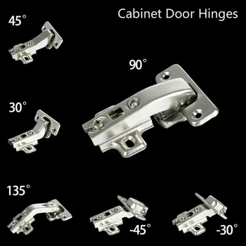 

30/45/-30/-45/90 Angle Hinge Hardware Degree Corner Fold Cabinet Door Hinges Home Kitchen Bathroom Cupboard Woodworking