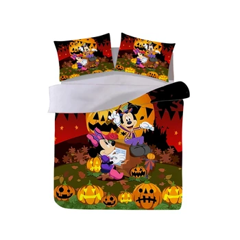 

Bedding Set Minnie MickeyDuvet Cover Pillowcase Adult Children Gift Queen King Size Bed Set The Nightmare Befor Christmas