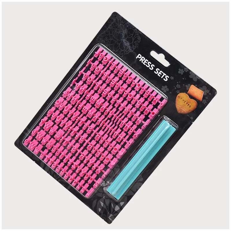 Alphabet Number Symbols Letter Stamps for Clay Impress Embosser Set Cookie Press Stamps Print Name Ceramic Pottery Tools