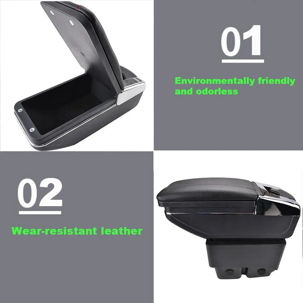 Подлокотник для Ford Fiesta 2009- центральный консольный ящик для хранения подлокотник вращающийся 2010 2011 2012 2013