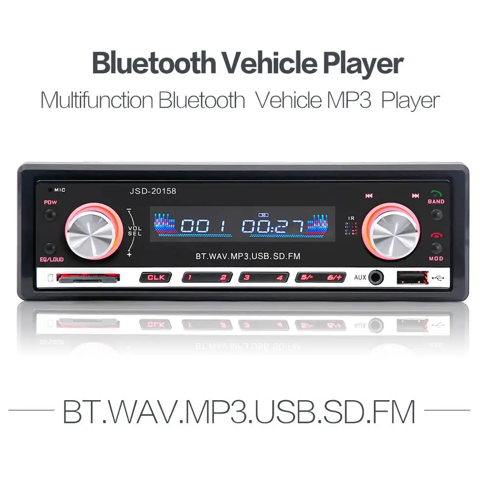 12 В в тире Автомобильный Радио fm-приемник Bluetooth Авторадио Авто стерео аудио MP3