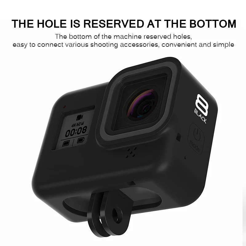 Для Gopro Hero 8 экшн-аксессуар для камеры Сумка для экшн-камеры чехол для тела силиконовый защитный полный Чехол