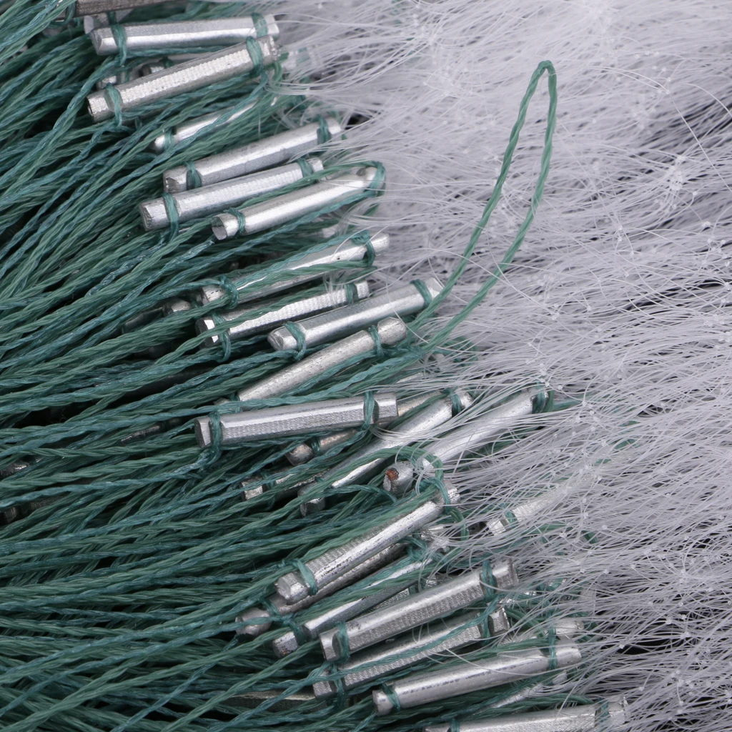 20m Polyethylene Sticky Single Layers Clear Green Bait Trap Monofilament Fishing Gill Net with Floating Screen Mesh Trap