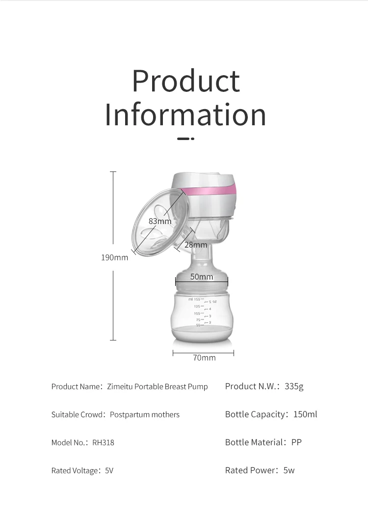 motif double electric breast pump Medela Breast Pump Unilateral And Bilateral Breast Pump Baby Breastfeeding Milk Bottle Sucking Postpartum Supplies single electric breast pump