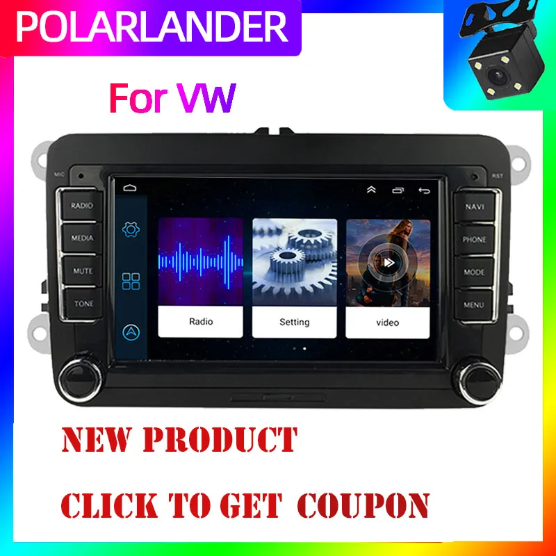 MP5 плеер Android Авто Зеркало Ссылка 7 дюймов gps навигация для Bora Golf VW Polo Volkswagen Passat B6 B7 Touran Wifi для Iphone