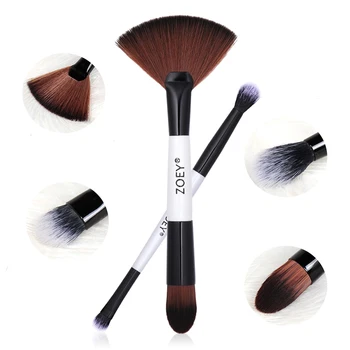 

Hot 2pcs/Set Makeup Brushes Double-ended Eyeshadow Brush Foundation Brush Concealer Brush Beauty Tools High Quality