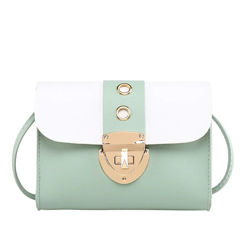 

2019 New Style Lock Bag Oblique Shoulder Bag Casual bai da xiao Square Bag