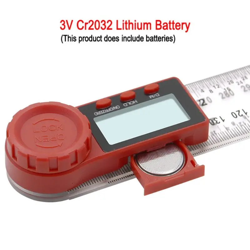  300mm/200mm Digital Angle Ruler Inclinometer Goniometer Protractor Angle Finder