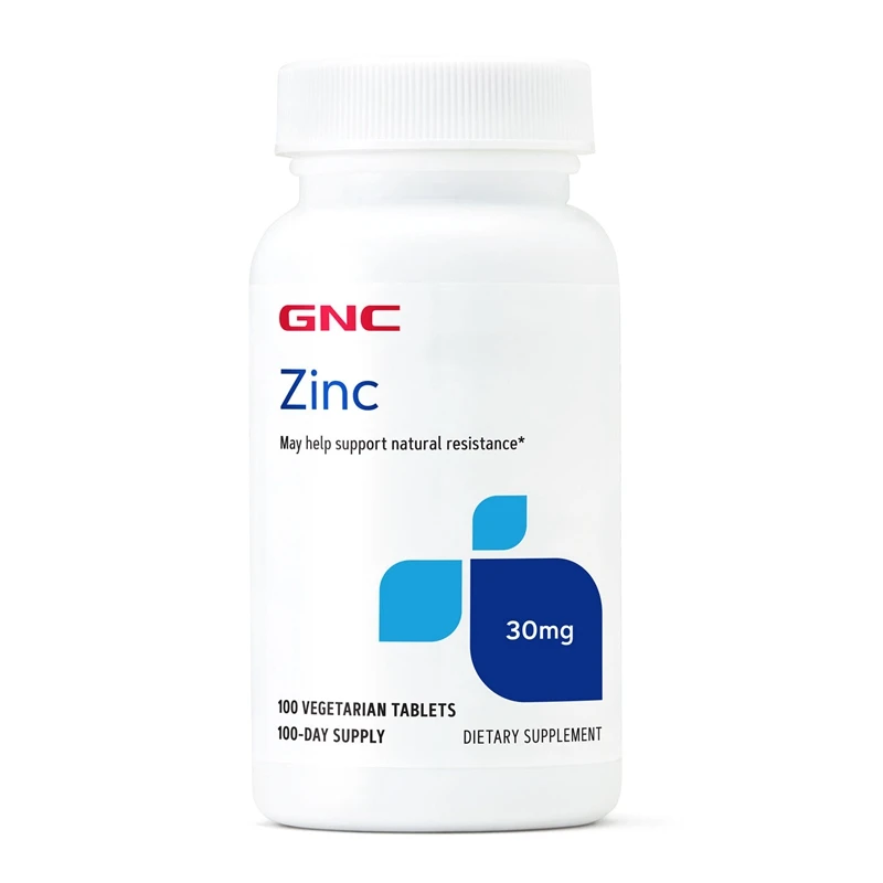 Free Shipping Zinc 30 Mg Supports Immune Function Chelated 100 Tablets