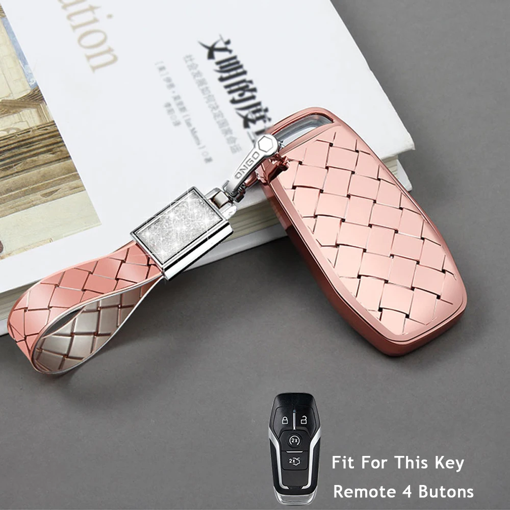 Чехол для ключей для Ford Fusion MONDEO Mustang F-150 Lincoln EDGE EXPLORER MK- пульт дистанционного ключа чехол держатель 4 5 Кнопка