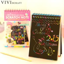 1 книга, 8 листов, детский набор для рисования, скретч-бумага, красочная бумага для рисования с детскими игрушками, палочка для рисования, скретч-игра, искусство Ma YA3