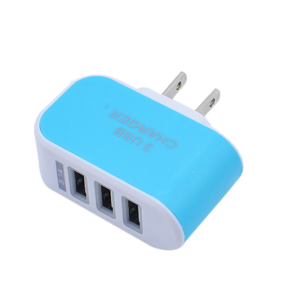 Мини легкий 3 usb порта для дома ЕС/США вилка для путешествий настенный адаптер для зарядного устройства переменного тока для мобильного телефона планшета