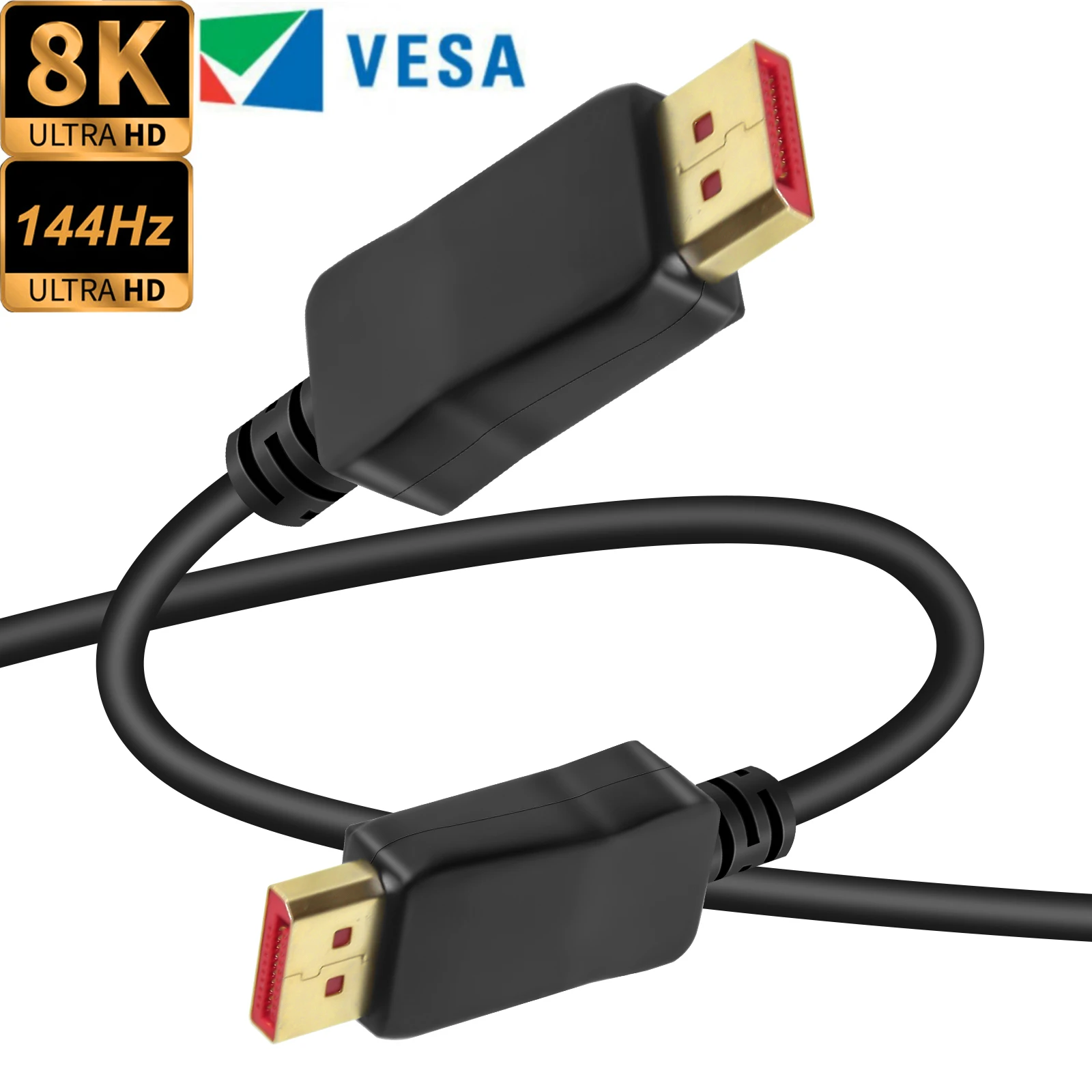 Cable De Displayport 1 4 De 144hz Cable De Monitor Dp 1 4 De 8k 60hz Compatible Con Cable Displayport 1 2 2k 165hz Cable Dp 4k 144hz Aliexpress