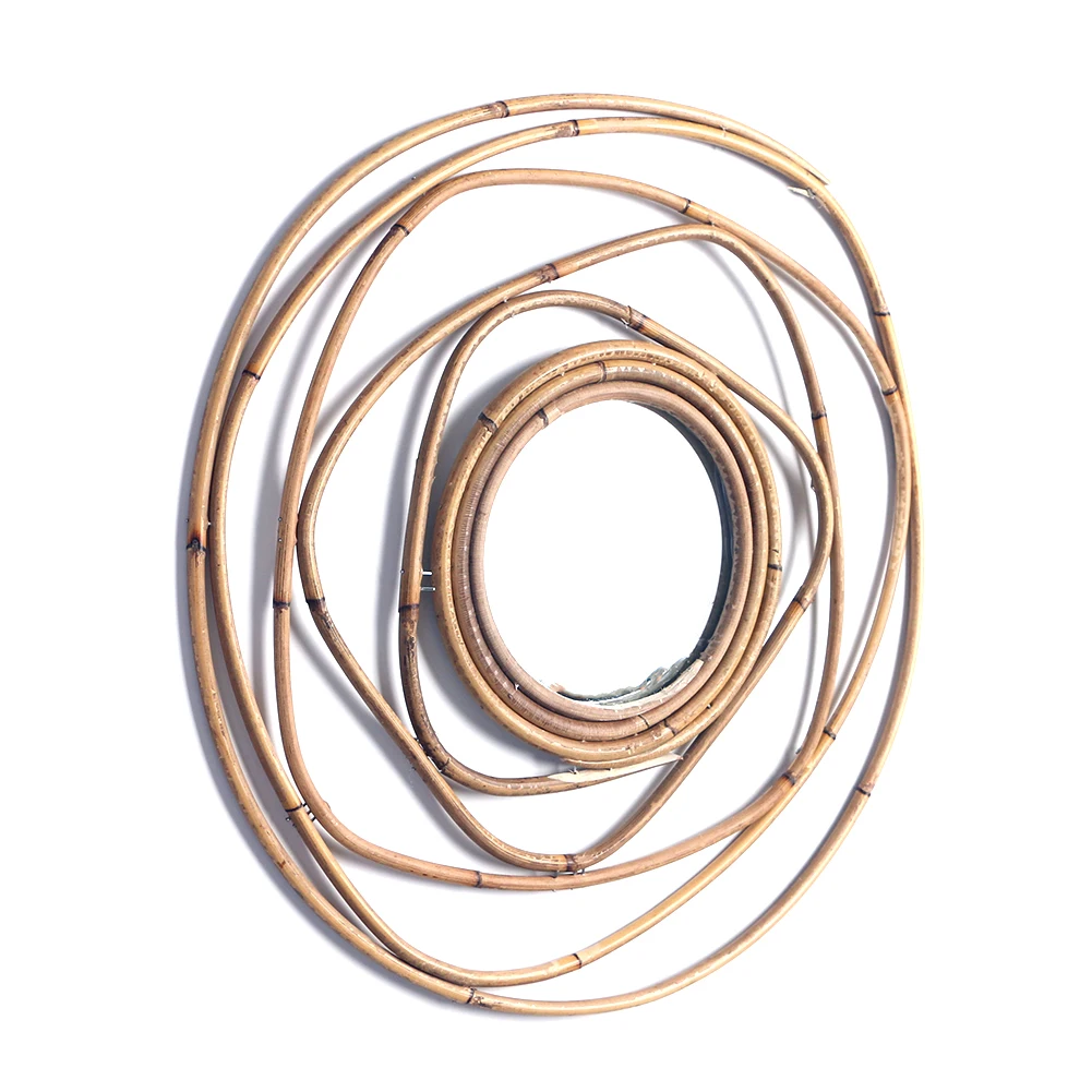 Nordic Style Home Rattan Plaited Art Living Room Makeup Decorative Mirror Wall Hanging Bedroom Bathroom Photography Prop