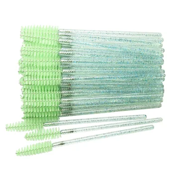 

500pcs Crystal Eyelash Brushes Makeup Brushes Disposable Eye Lashes Brush Professional Makeup Tools Eye Lash Extension Tool