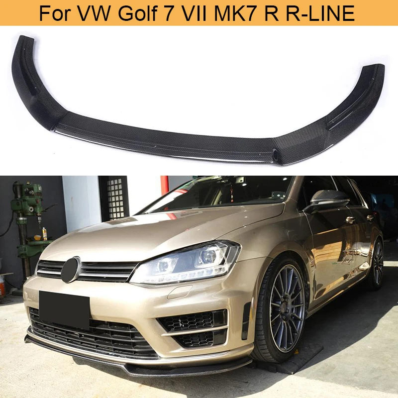 Car Front Bumper Lip Spoiler for Volkswagen VW Golf 7 VII R R LINE