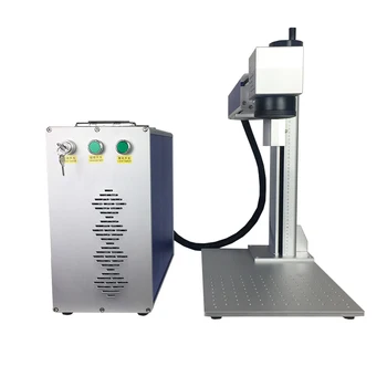 

Air cooling 30w raycus laser fiber marking machine table desktop type Ezcad windows10